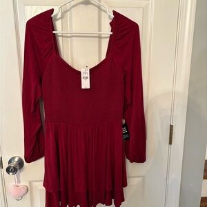 Express Deep Red Romper